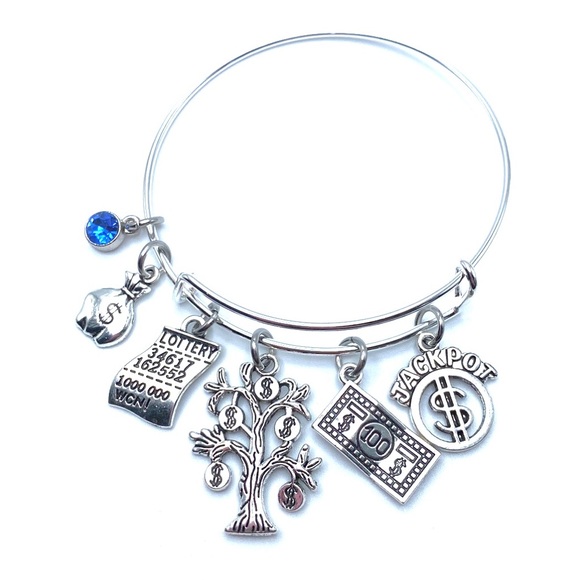 Lottery Theme Charm Bracelet  May Be Personalized - Picture 4 of 6
